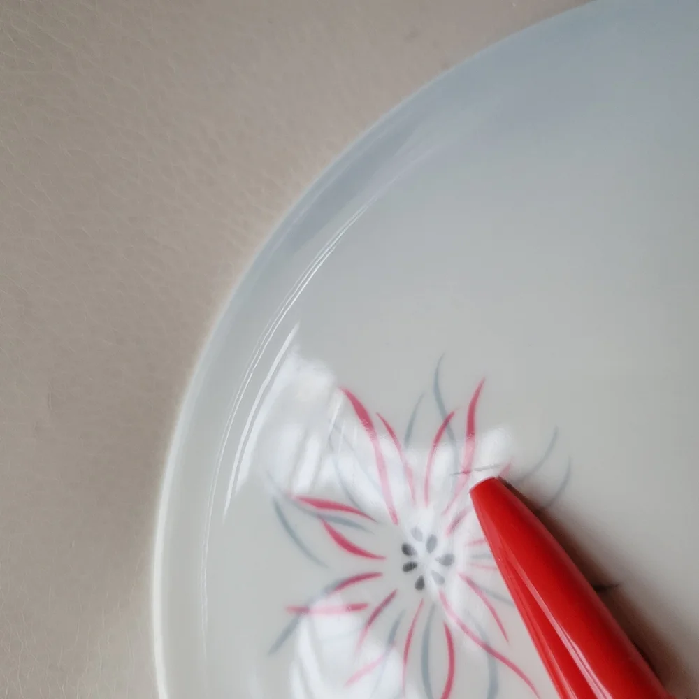 Nobility Ballet Pattern 1950s Bread & Butter Plate ~ Atomic Floral Flower ~ GUC
